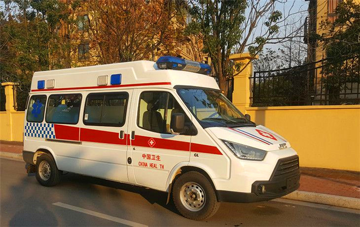 精神病院專用轉運型救護車_江鈴特順長軸高頂精神病醫(yī)院專用救護車